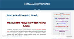 Desktop Screenshot of obatalamipenyaktiwasir.wordpress.com