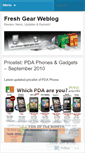 Mobile Screenshot of freshgear.wordpress.com