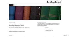 Desktop Screenshot of bcnbookclub.wordpress.com