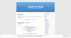 Desktop Screenshot of kpoplive.wordpress.com