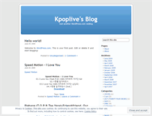 Tablet Screenshot of kpoplive.wordpress.com