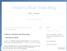 Tablet Screenshot of blueskiesblog.wordpress.com