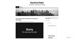 Desktop Screenshot of barefootralph.wordpress.com