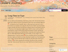 Tablet Screenshot of lesliesjourney.wordpress.com