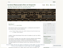 Tablet Screenshot of lupinepredator.wordpress.com
