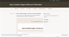 Desktop Screenshot of izzyscages.wordpress.com