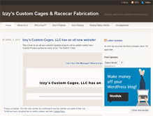 Tablet Screenshot of izzyscages.wordpress.com