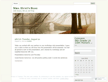 Tablet Screenshot of hunt4lit.wordpress.com