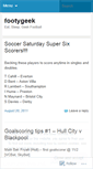 Mobile Screenshot of footygeek.wordpress.com
