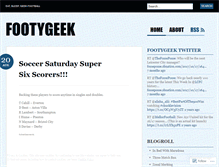 Tablet Screenshot of footygeek.wordpress.com