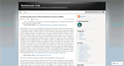 Desktop Screenshot of bioinformatictools.wordpress.com