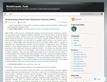 Tablet Screenshot of bioinformatictools.wordpress.com