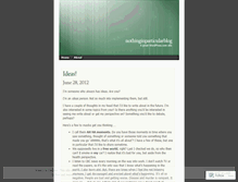 Tablet Screenshot of nothinginparticularblog.wordpress.com