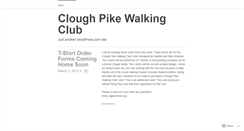 Desktop Screenshot of cloughpikewalkingclub.wordpress.com