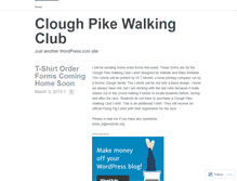 Tablet Screenshot of cloughpikewalkingclub.wordpress.com