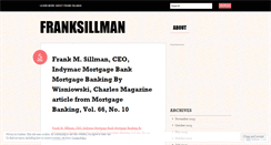 Desktop Screenshot of franksillman.wordpress.com