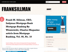 Tablet Screenshot of franksillman.wordpress.com