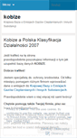 Mobile Screenshot of kobize.wordpress.com