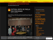 Tablet Screenshot of jovenescasadeespana.wordpress.com