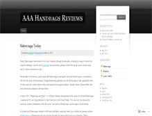 Tablet Screenshot of aaahandbagsreviews.wordpress.com