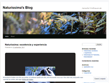 Tablet Screenshot of naturissima.wordpress.com