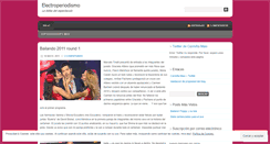 Desktop Screenshot of electroperiodismo.wordpress.com