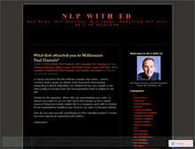 Tablet Screenshot of nlpwithed.wordpress.com