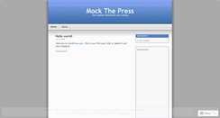 Desktop Screenshot of mockthepress.wordpress.com