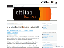 Tablet Screenshot of citilabblog.wordpress.com