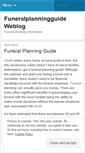 Mobile Screenshot of funeralplanningguide.wordpress.com