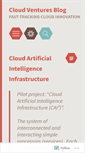 Mobile Screenshot of cloudventuresblog.wordpress.com