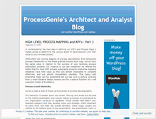 Tablet Screenshot of processgeniearchitect.wordpress.com