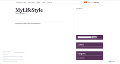 Desktop Screenshot of elinalifestyle.wordpress.com