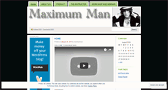 Desktop Screenshot of maximumman.wordpress.com