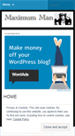 Mobile Screenshot of maximumman.wordpress.com