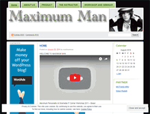 Tablet Screenshot of maximumman.wordpress.com