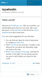 Mobile Screenshot of isywhedin.wordpress.com