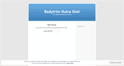 Desktop Screenshot of nutrashot.wordpress.com