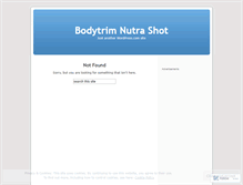 Tablet Screenshot of nutrashot.wordpress.com