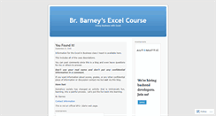 Desktop Screenshot of barneyexcel.wordpress.com