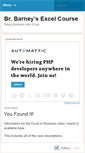 Mobile Screenshot of barneyexcel.wordpress.com