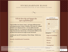 Tablet Screenshot of nyckelharpan.wordpress.com