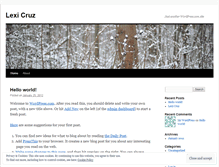 Tablet Screenshot of lexicruz65.wordpress.com