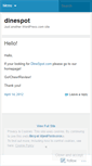 Mobile Screenshot of dinespot.wordpress.com