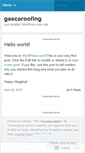 Mobile Screenshot of gascaroofing.wordpress.com