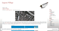 Desktop Screenshot of lagunavillage.wordpress.com