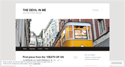 Desktop Screenshot of itsthedevilinme.wordpress.com