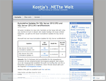 Tablet Screenshot of kostjaklein.wordpress.com