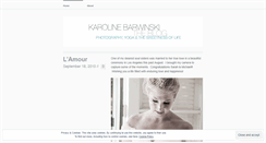 Desktop Screenshot of karolinebarwinski.wordpress.com