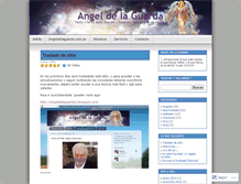 Tablet Screenshot of angeldelaguardacl.wordpress.com
